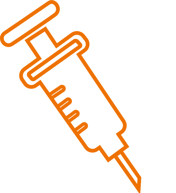Icon in Form einer Spritze. | VIACTIV Krankenkasse