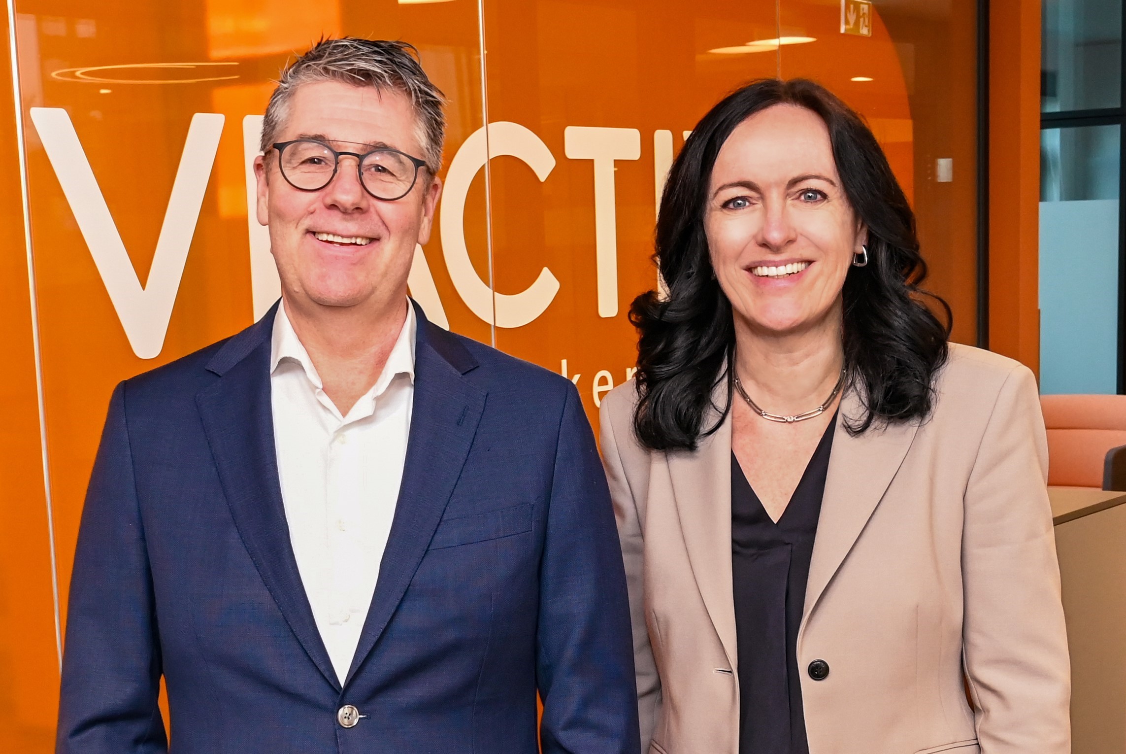 Markus M. Müller (Vorstand) und Ines Merke (Stellvertreterin des Vorstands)