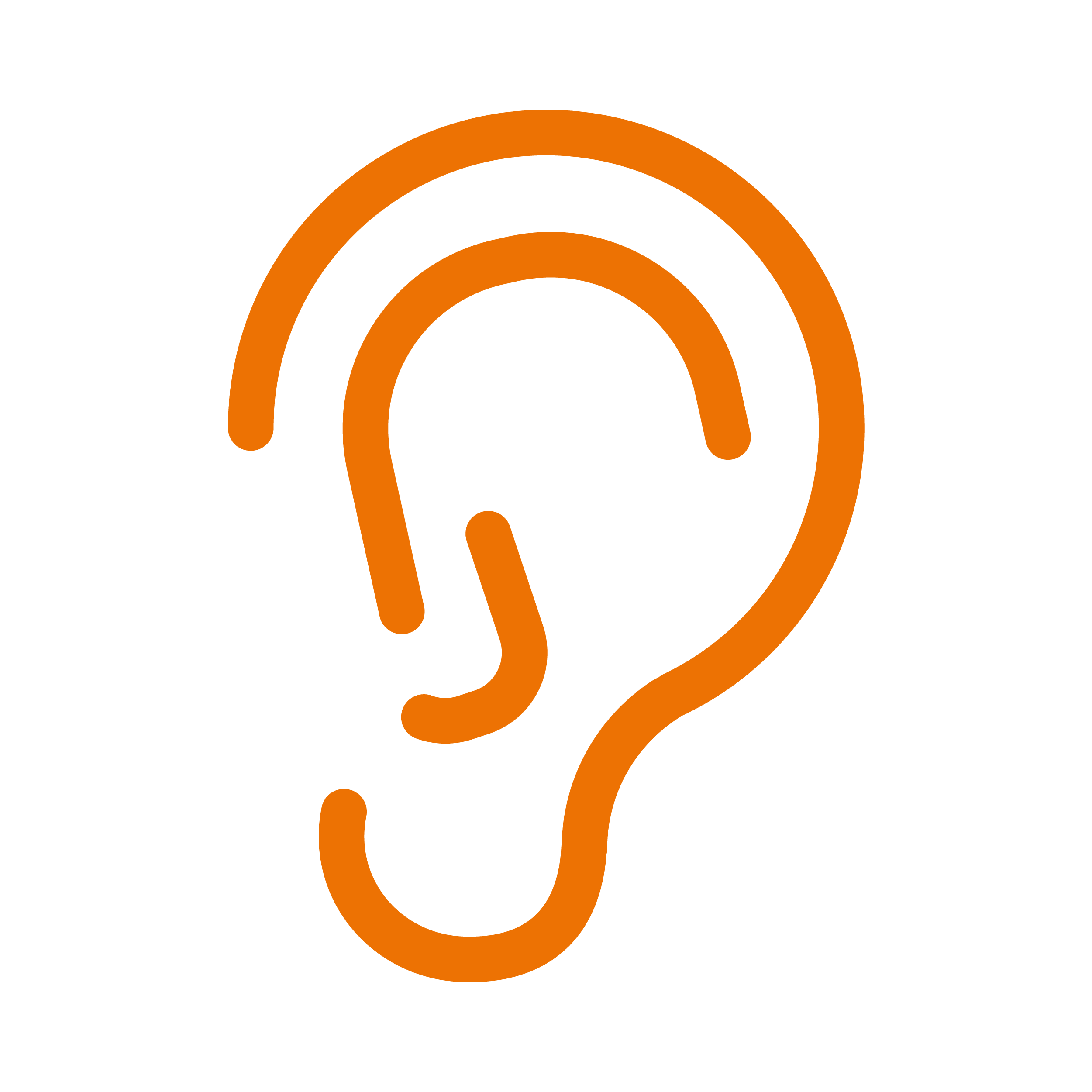 Icon in Form eines Ohres. | VIACTIV Krankenkasse