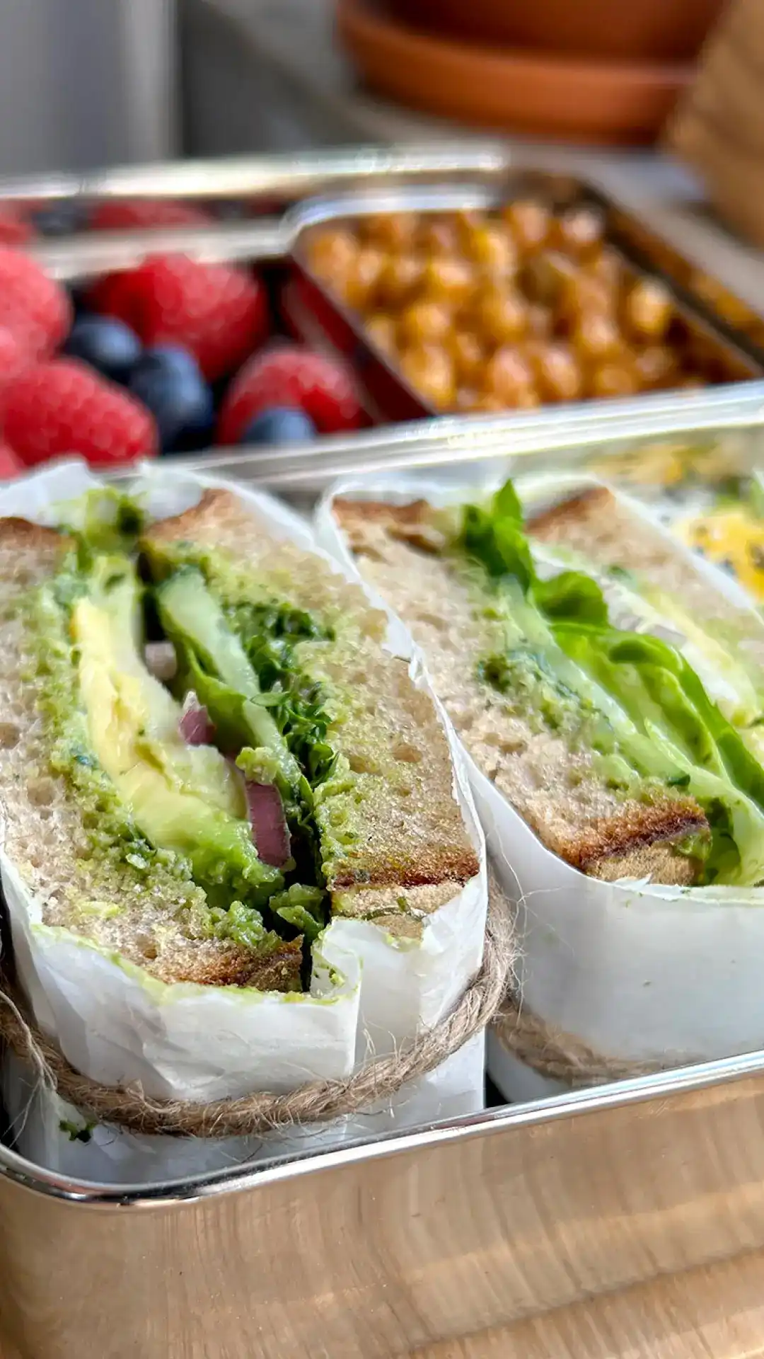 Grüne Sandwich Proviantbox | VIACTIV Krankenkasse